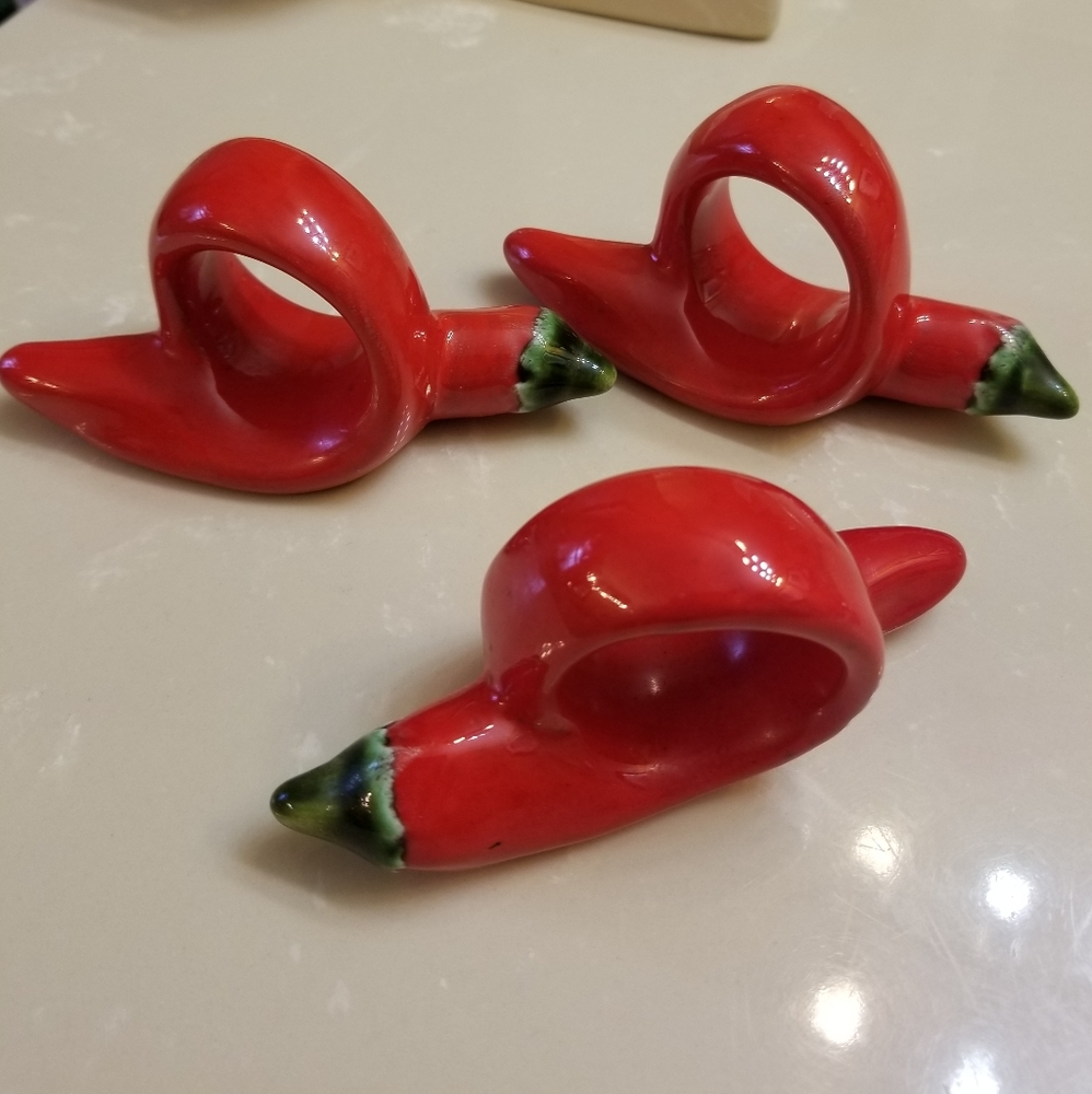 Vintage napkin rings/ wall decor